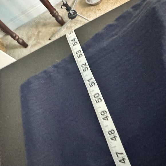 Vince Camuto Women’s Navy Sleeveless Wide Leg Jumpsuit Size L Tie Waist Pockets - Picture 6 of 7